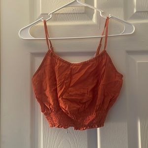 Orange Summer Crop Top - Small